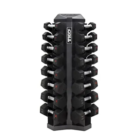 TKO 8 Pr. Vertical Dumbbell Rack Gray