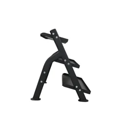 TKO 3-Tier Dumbbell & Kettlebell Rack | Home Gym Organizer | Black Stand