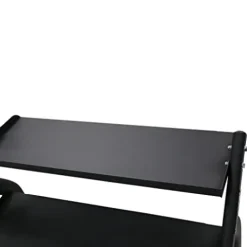 TKO 3-Tier Dumbbell & Kettlebell Rack | Home Gym Organizer | Black Stand