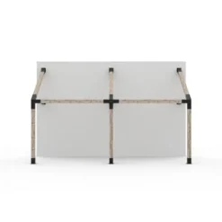 TOJAGRID Grid 30 Double Wall Mount Pergola Kit for 6×6 Wood Posts