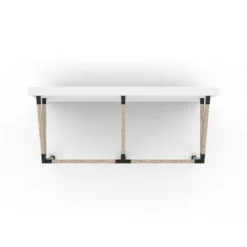 TOJAGRID Grid 30 Double Wall Mount Pergola Kit for 6×6 Wood Posts