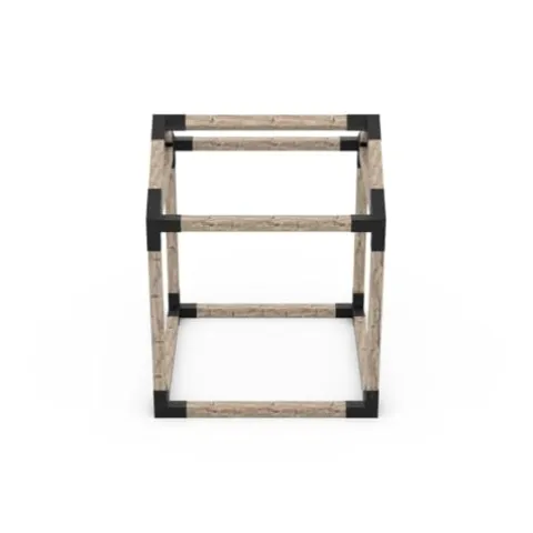 TOJAGRID Grid 30 Single Pergola Kit with Base for 6×6 Wood Posts