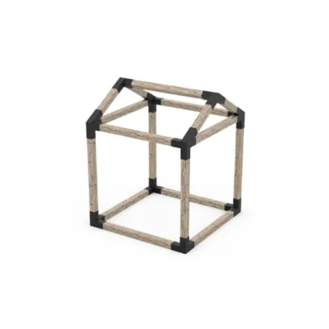 TOJAGRID Grid 30 Single Pergola Kit with Base for 6×6 Wood Posts