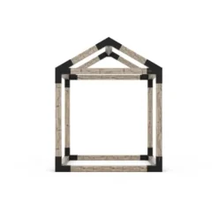 TOJAGRID Grid 30 Single Pergola Kit with Base for 6×6 Wood Posts
