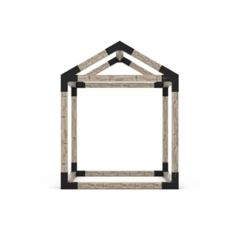 TOJAGRID Grid 30 Single Pergola Kit with Base for 6×6 Wood Posts