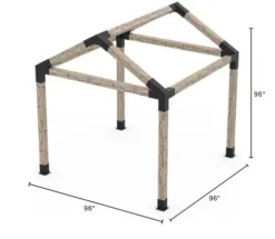 TOJAGRID Pergola Kit for 6×6 Wood Posts