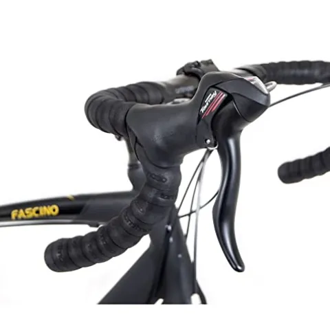 Tommaso Fascino Sport Performance Aluminum Road Bike Black/Yellow