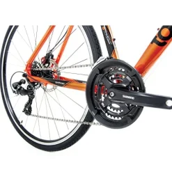 Tommaso Forza Shimano Tourney Hybrid Disc Brake Fitness Bike Orange Large