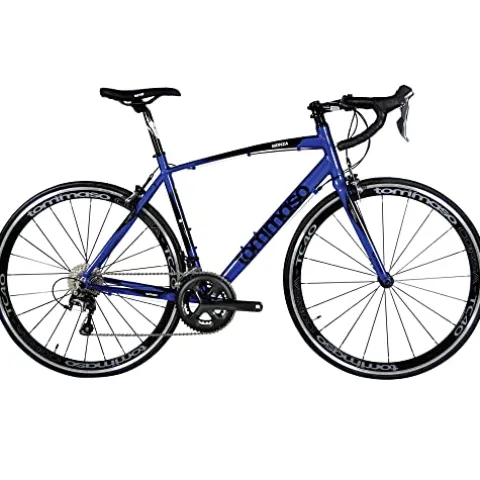 Tommaso Monza Performance Aluminum Road Bike Shimano Tiagra 24 Speeds Blue XL 60cm