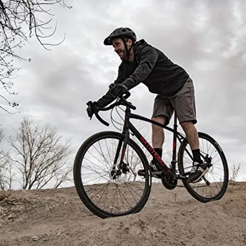 Tommaso Sentiero Sport Performance Aluminum Gravel Bike Matte Black/Red