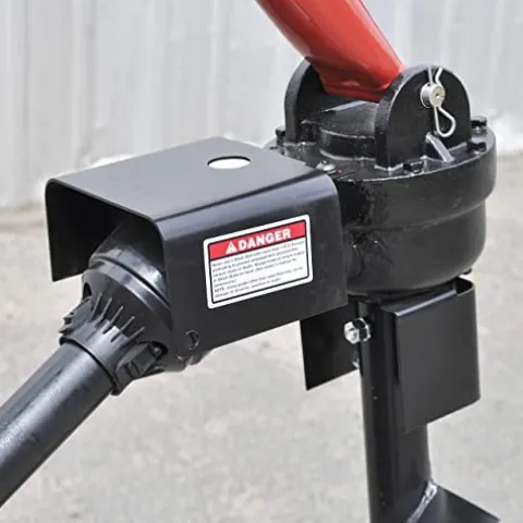 Tool Tuff Model 400 3-Point Tractor Post Hole Digger with 6″ Auger Red