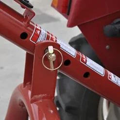 Tool Tuff Model 400 3-Point Tractor Post Hole Digger with 6″ Auger Red