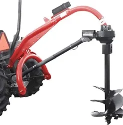 Tool Tuff Pole-Star 1500 Heavy Duty 3-Point Post Hole Digger for Cat 1 & 2 Tractors with 9″ & 12″ Augers