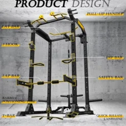 ToughFit 2024 Upgraded T2 Power Cage BLACK