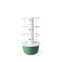 TOWER GARDEN Flex with Support Cage Bundle White Green