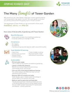 TOWER GARDEN Flex with Support Cage Bundle White Green