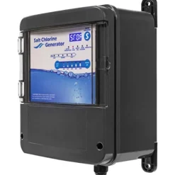 9TRADING Salt Water Pool Chlorine Generator System Chlorinator Gray