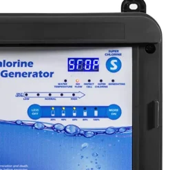9TRADING Salt Water Pool Chlorine Generator System Chlorinator Gray