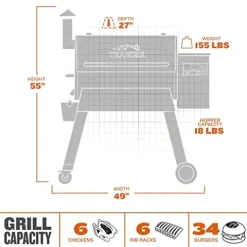 Traeger Pro 780 Electric Wood Pellet Grill and Smoker Black