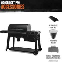 Traeger Woodridge Pro Electric Wood Pellet Grill and Smoker Black