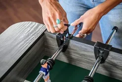 Triumph Sports 56″ Medford Foosball Table Grey Wood Laminate