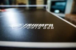 Triumph Sports Phoenix 7’ Billiard Table with Table Tennis Conversion Top Black Green