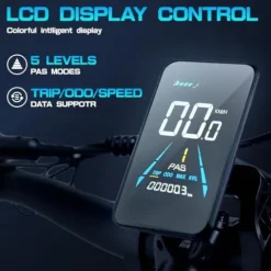 Tumotcy 1000W Electric Bike 52V 23Ah 7-Speed Fat Tire Dual Motor White