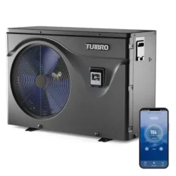 TURBRO Inverter Swimming Pool Heat Pump 75,000 BTU Black