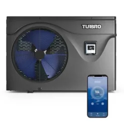 TURBRO Inverter Swimming Pool Heat Pump 75,000 BTU Black