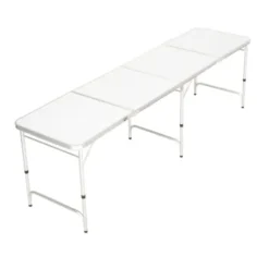 Uberpong Custom Drink Pong Table, Laminated Surface, Adjustable Legs, 2×8 Feet, Multicolor