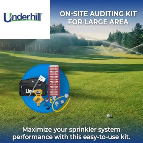 Underhill AuditMaster Commercial Sprinkler Performance Auditing Testing Kit Black