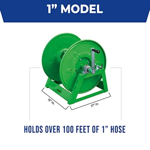 Underhill Heavy-Duty Hose Reel Holder Caddy for Golfing Greens and Sports Fields Green