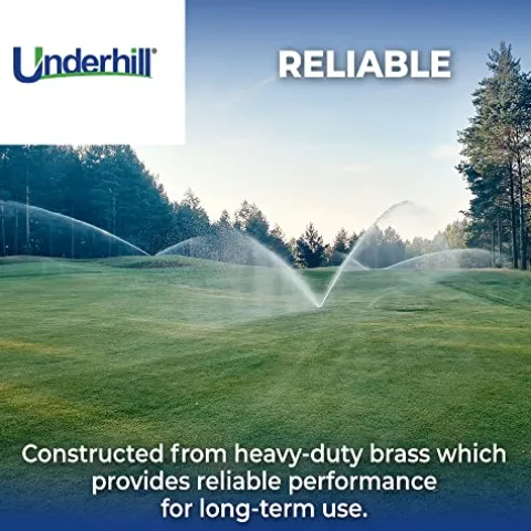 Underhill Impact Sprinkler Head Heavy Metal 1 1/4-Inch MPT Part Circle Brass