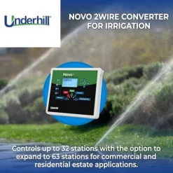 Underhill Novo Automatic Irrigation System 2-Wire Converter Decoder Adapter Controller Control Station Box Black