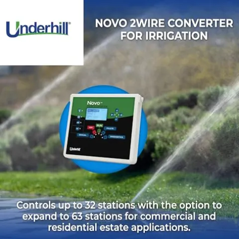 Underhill Novo Automatic Irrigation System 2-Wire Converter Decoder Adapter Controller Control Station Box Black