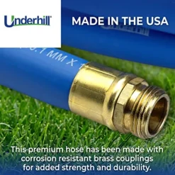 Underhill UltraMax Commercial Garden Water Hose, Lightweight Heavy-Duty Flexible, 1 Inch x 125 ft, Blue