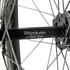 Unicycle.com UDC Titan 36″ Trainer Unicycle – CrMo Spindled Hub Grey