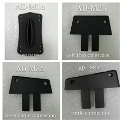 UP SURF Aluminum Hydrofoil AD-H3 with 3K Carbon Wings AD-M4a Mast 700mm