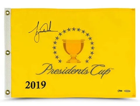 Upper Deck Tiger Woods 2019 Presidents Cup PIN Flag