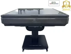 usamahjongtable USA MJ Table 40mm Folding Automatic Mahjong Table with Wheels Drawers Green