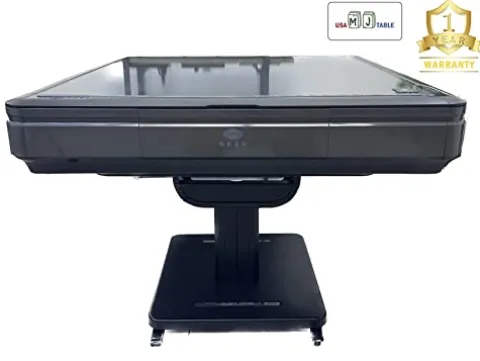 usamahjongtable USA MJ Table 40mm Folding Automatic Mahjong Table with Wheels Drawers Green