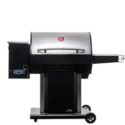 USSC Grills USG730SS Stainless Steel Wood Pellet Grill Black