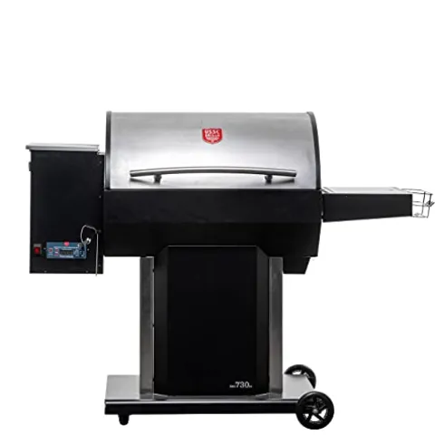 USSC Grills USG730SS Stainless Steel Wood Pellet Grill Black
