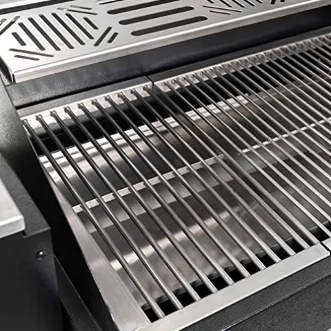 USSC Grills USG730SS Stainless Steel Wood Pellet Grill Black