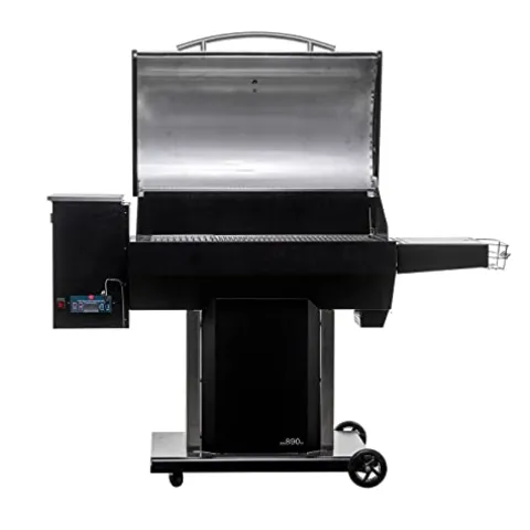 USSC Grills USG890SS Stainless Steel Wood Pellet Grill and Smoker Black