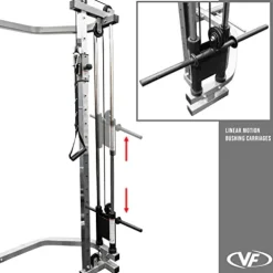 Valor Fitness BD-41BCC Power Rack with Cable Crossover Attachment