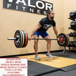 Valor Fitness BPP-280B 280 lb Bumper Plate Set Black