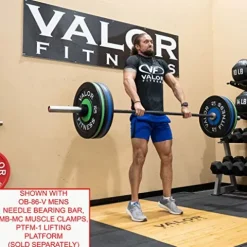 Valor Fitness BPP-280B 280 lb Bumper Plate Set Black