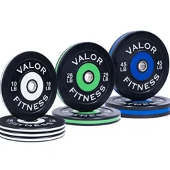 Valor Fitness BPP-180B Bumper Plate 180 lb Set Black