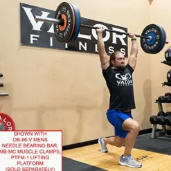 Valor Fitness BPP-180B Bumper Plate 180 lb Set Black